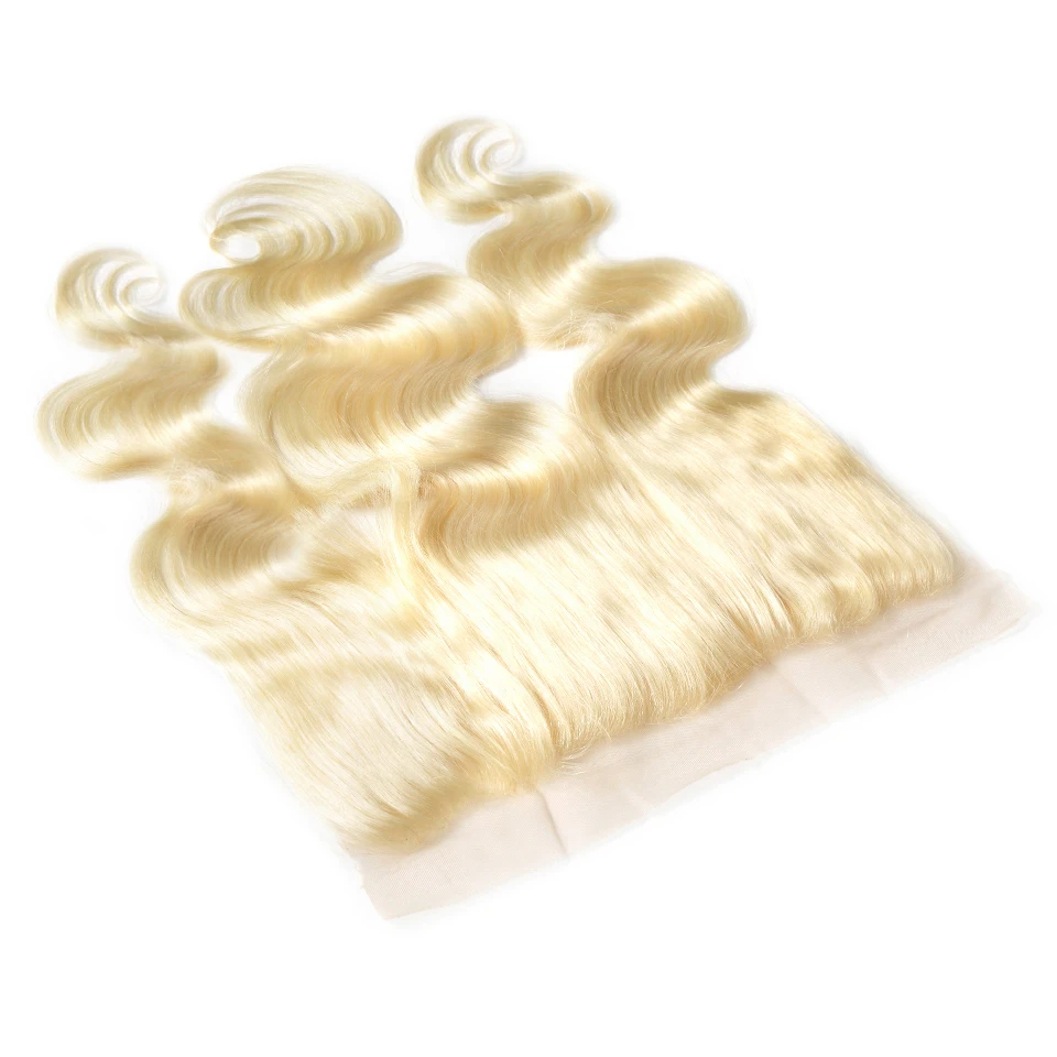 HJ Weave beauty 7A Virgin Hair 613 светлые бразильские волосы пучки волнистых волос с
