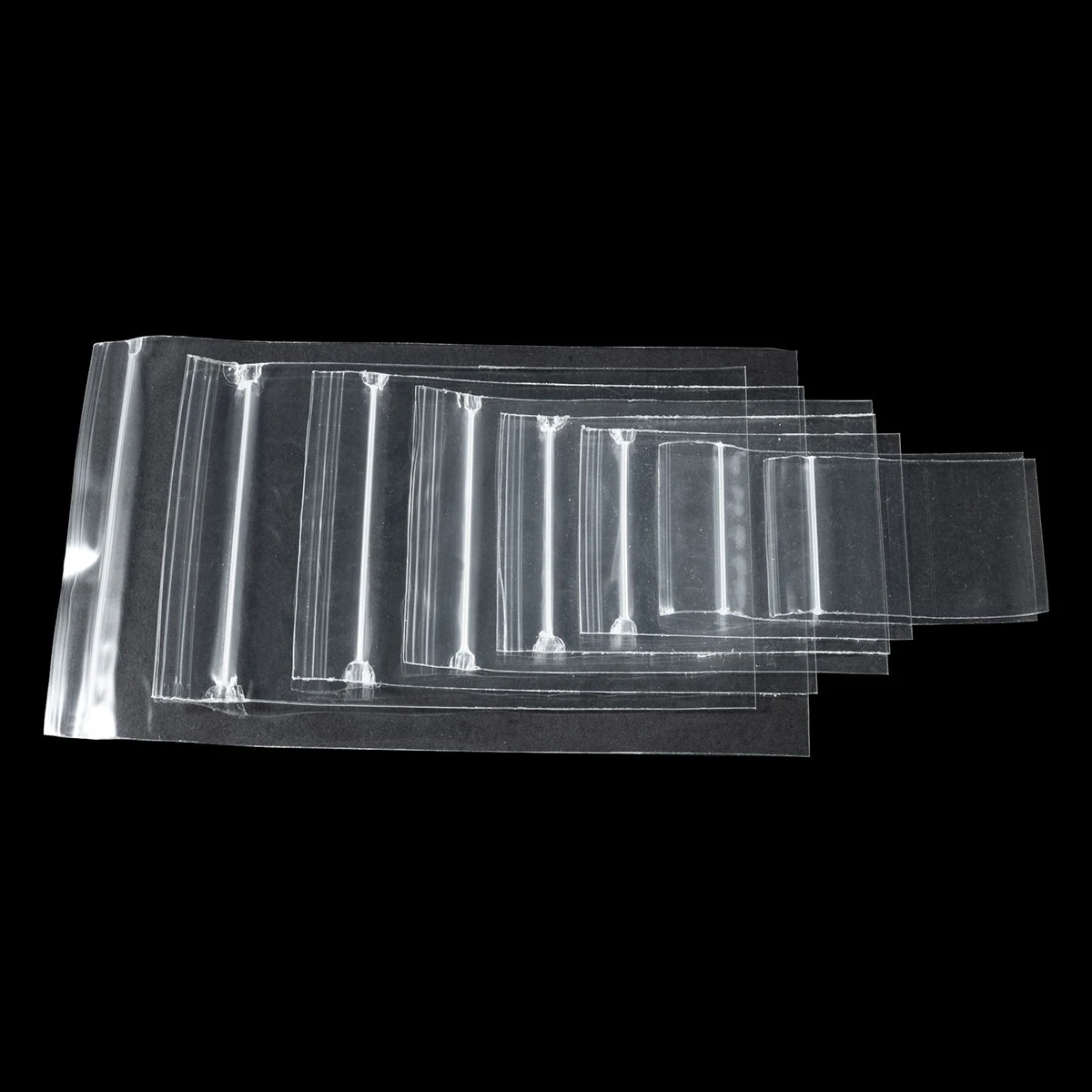 100 шт прозрачные поли Ziplock мешки сумки застежка молнии Самоуплотняющаяся