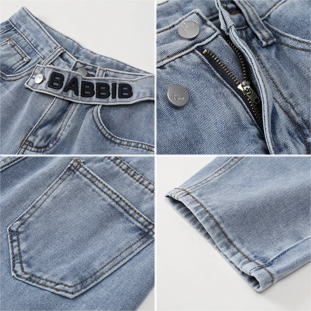 

Nbpm New 2021 Fashion Wide Leg Jeans Woman High Waist Letter Embroidery Baggy Jeans Girls Streetwear Boyfriend Style Pants Femme