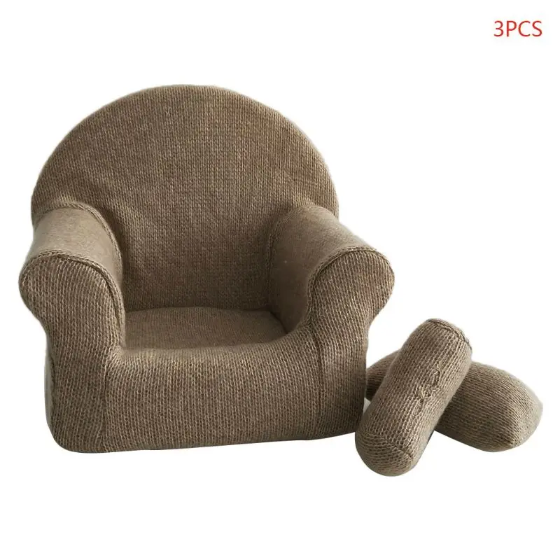

3 Pcs/set Newborn Baby Posing Mini Sofa Arm Chair Pillow Infant Photography Prop