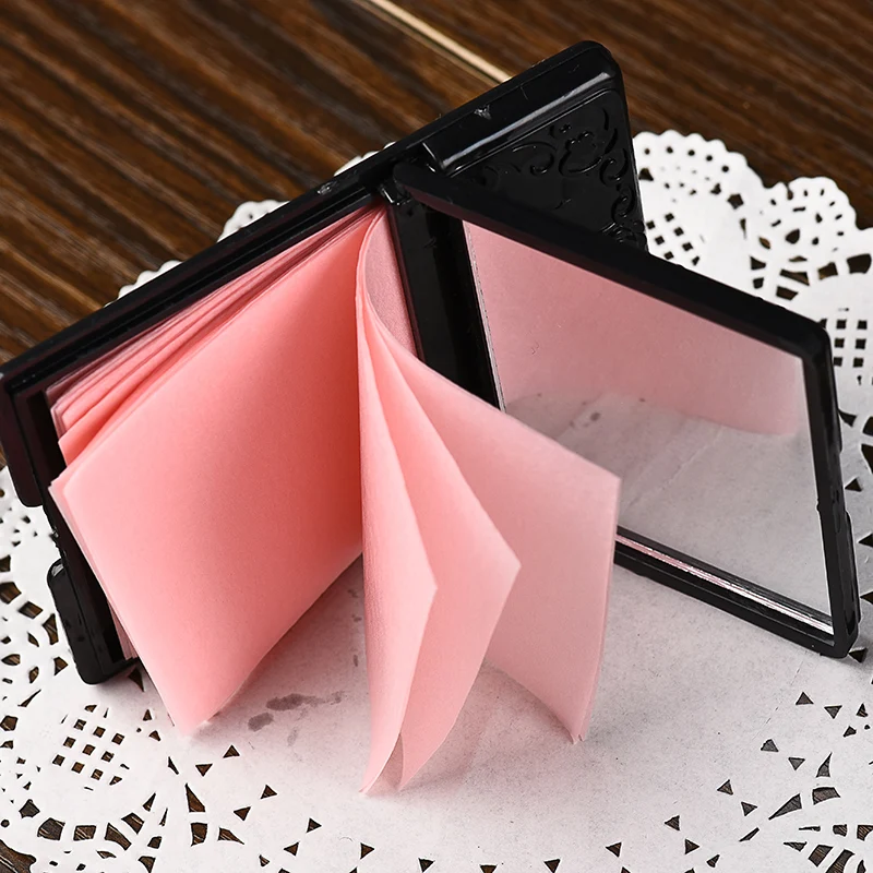 50 шт. маслопоглощающие листы с черно белым зеркалом|Зеркала для макияжа| |