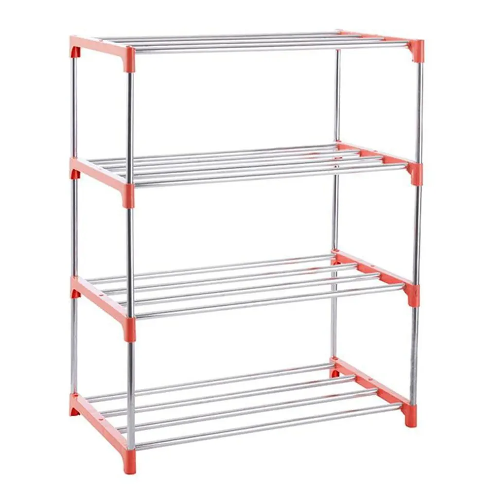 

Multilayer Simple Shoe Rack Assembly DIY Hallway Cabinets Reinforced With Steel Tube Frame Shoe Shelf Organizer Accessories