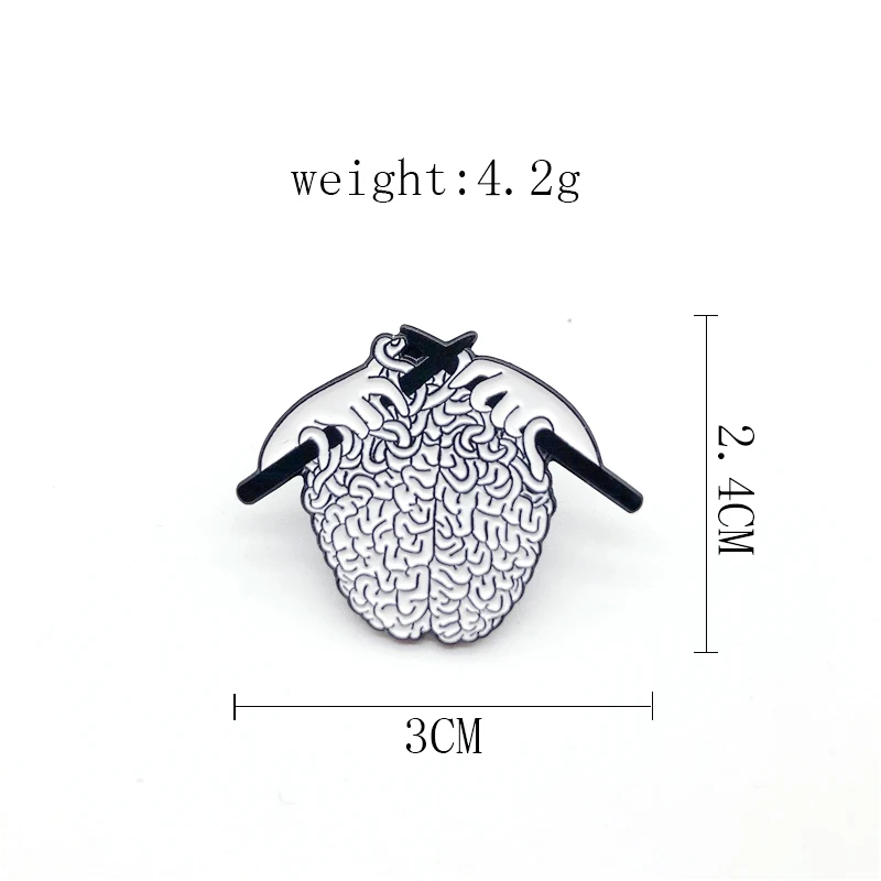 Женская эмалированная брошь-значок в стиле панк |