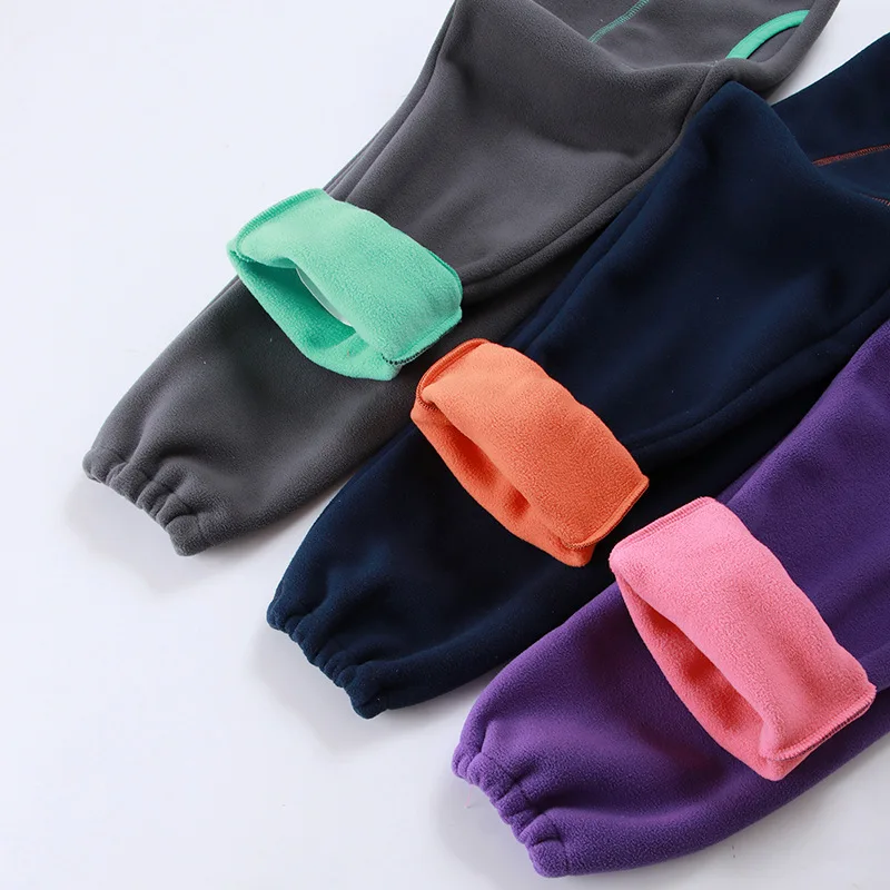 Зима 2019 штаны для девочек плотные теплые мальчиков флисовые детские