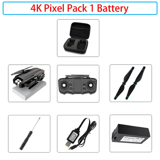 4k Дрон 4K камера HD 1080P wifi FPV Дрон для обслуживания высоты Квадрокоптер с фиксированной точкой объемный Радиоуправляемый вертолет Дрон камера квадрокоптер с камерой квадрокоптер квадракоптер квадрокоптер с камерой - Цвет: 4k