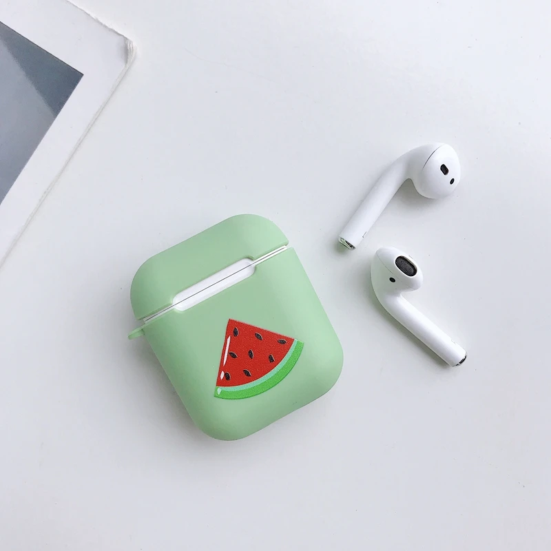 Мягкий матовый ТПУ чехол для наушников AirPods 1/2 с изображением собаки яйца и курицы