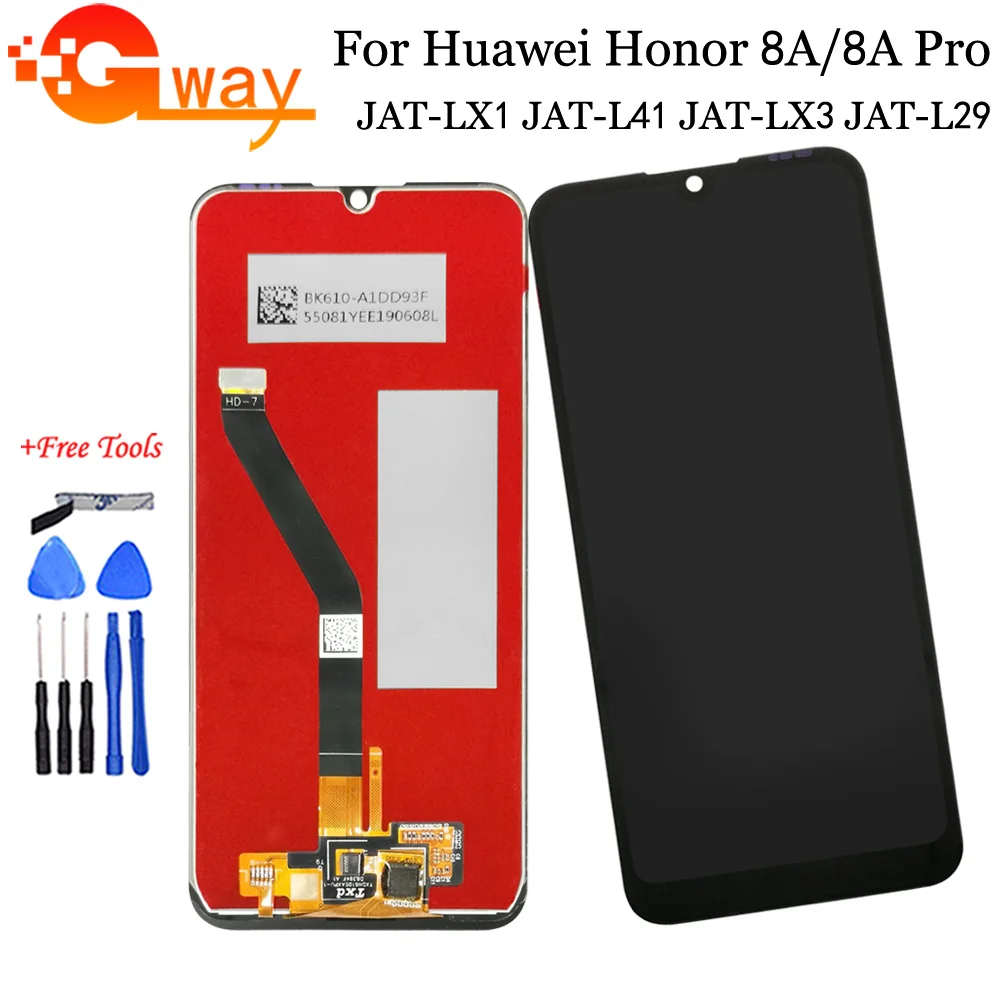 ЖК-экран 6 09 дюйма для Huawei Honor 8A / honor Pro JAT-L29 ЖК-дисплей с дигитайзером сенсорного