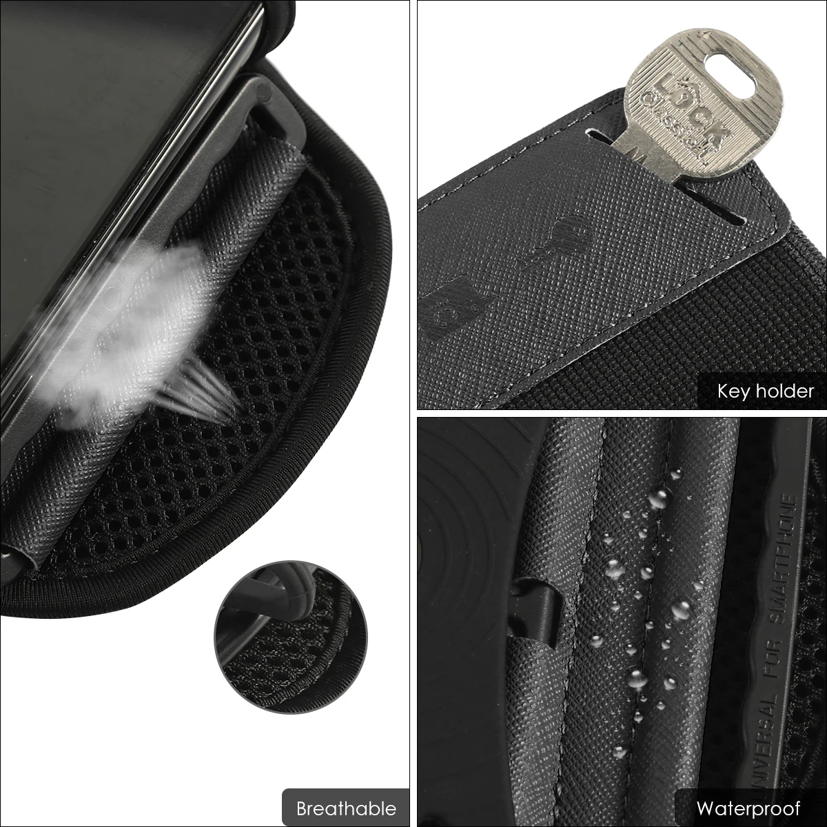 

Lightweight 360 Rotatable Phone Holder Wristband Sports Running Mobile Phone Holder Forearm Wristband For 4-6inch Phone