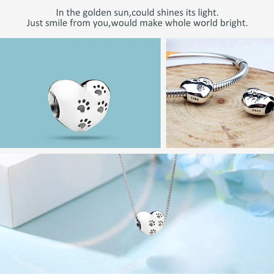 Бусины шармы из серебра 925 пробы бесконечность любовь сердце синий глаз