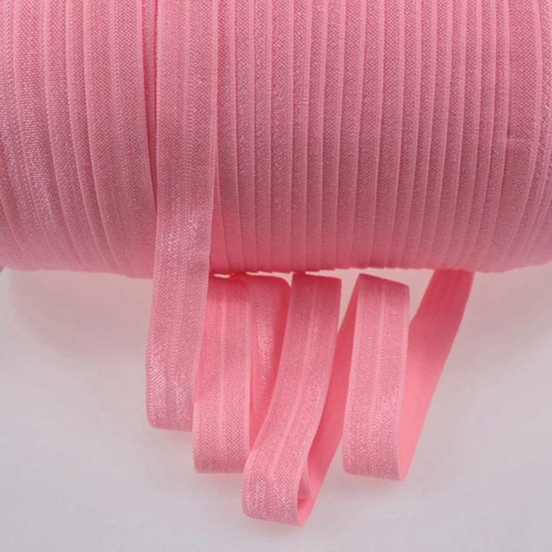 100 ярдов/партия однотонная эластичная лента для завязывания волос 5/8 дюйма