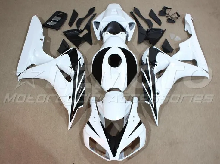 

Injection Molding New ABS Motorcycle Whole Fairings Kit Fit for HONDA CBR1000RR 2006 2007 06 07 Bodywork set black white