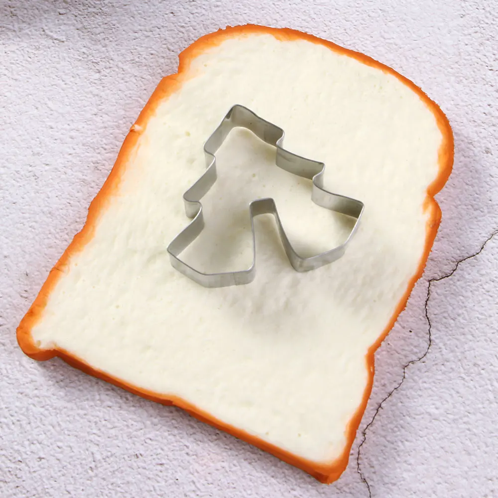 DIY рождественские формочки для печенья из нержавеющей стали 3D пряничный домик