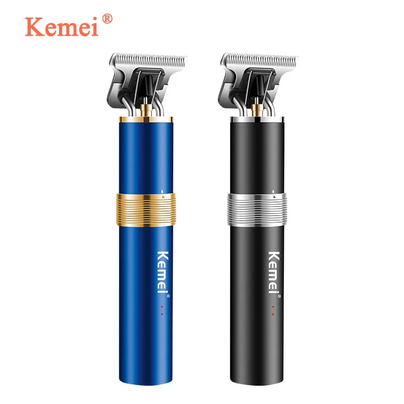 

Kemei 2 in 1 Cordless Hair Trimmer Replaceable Magnetic Carbon Steel Blade Hair Clipper Men Edge Cutting Hair Trimming Machine