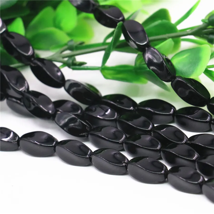 Черный камень сердолик оникс агат 8x16 мм скручивающаяся форма новая мода сделай