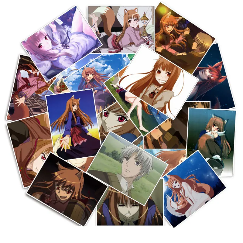 Наклейки на мобильный телефон Spice and Wolf Holo 25 шт./упак. для автомобиля мотоцикла