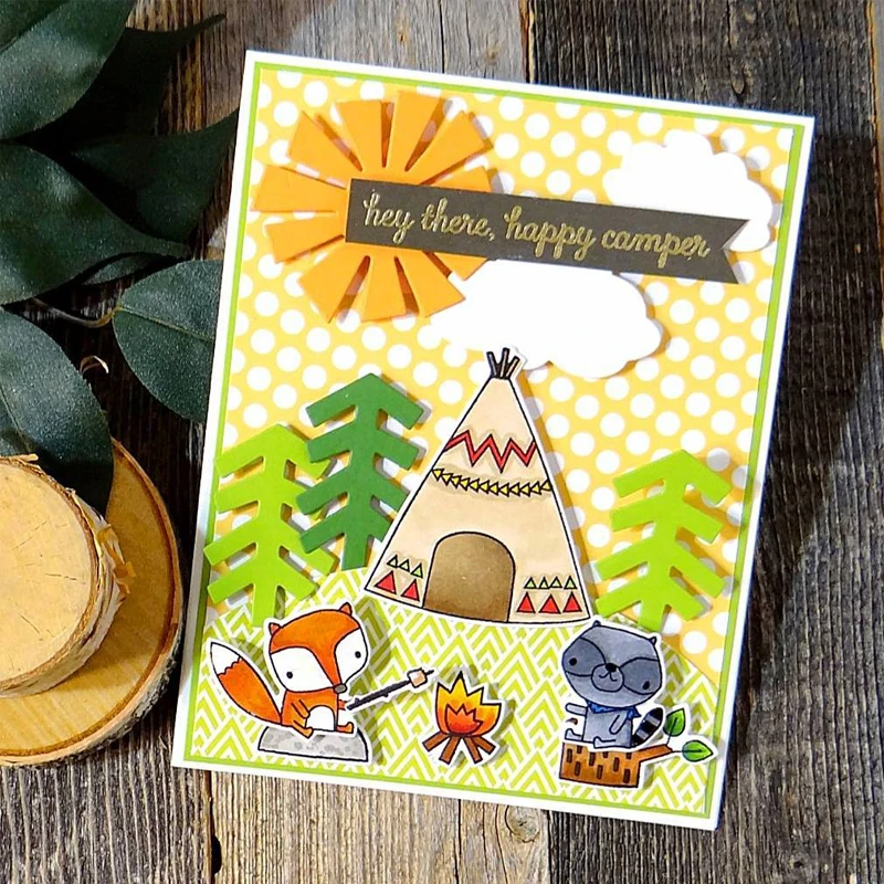 Прозрачные штампы коллекция милых животных лосят свинья обезьяна пингвин белка