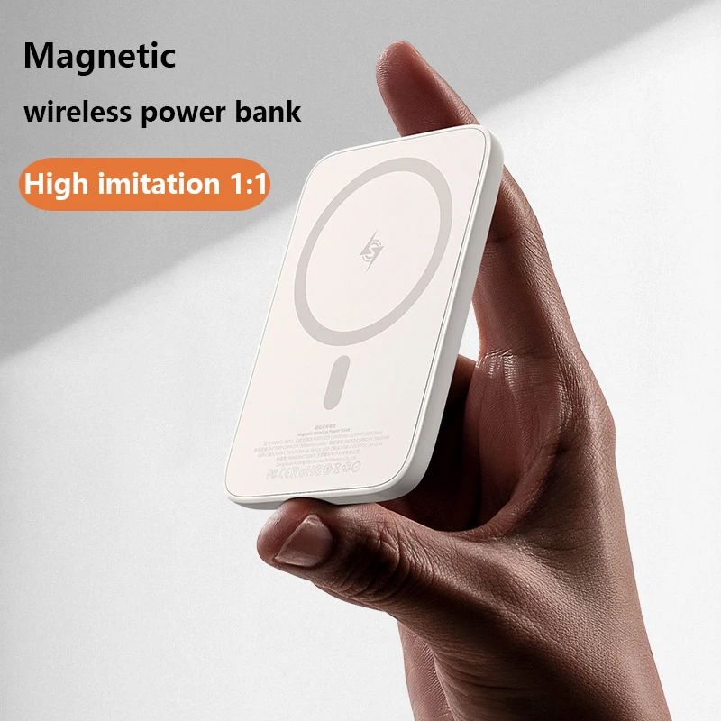 

20W 5000mAh Magnetic Wireless Quick Charging Portable Power Bank Back Clip Battery For iPhone11 12 13 Pro Xiaomi Huawei Samsung