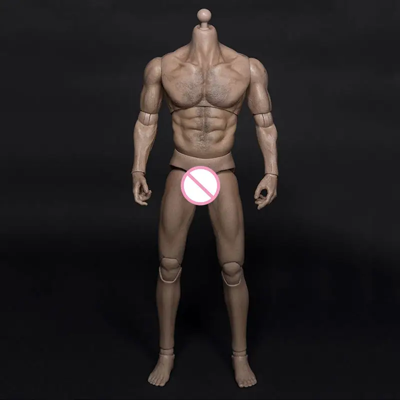 Body 1/6 масштаб AT012 мышечная Мужская широкая Наплечная мужская фигура Военная грудь мышечное тело 1" солдатики экшн фигурка кукла модель игрушка - Цвет: Body