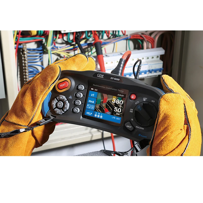 DT-6650 Fast high current loop test Multifunction Insulation Resistance Tester with 3.5inch TFT color LCD display | Инструменты