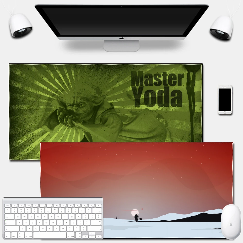 

Противоскользящий коврик для мыши большого размера Disney, утолщенный игровой коврик для игровой мыши, ноутбука, Больше похожих на Master Yoda