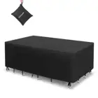 Чехлы для уличной мебели 4 размера, водонепроницаемые чехлы из ткани Оксфорд, с защитой от дождя, снега, пыли и ветра, для сада и лужайки