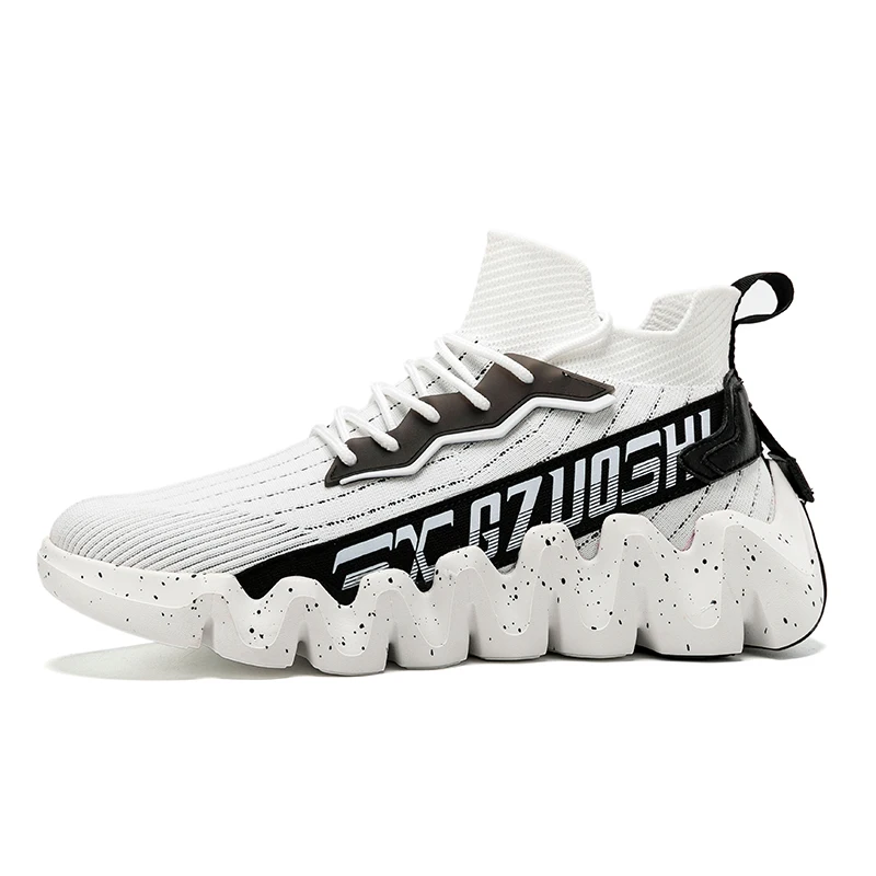 Мужская повседневная обувь с толстой подошвой дышащие сетчатые кроссовки