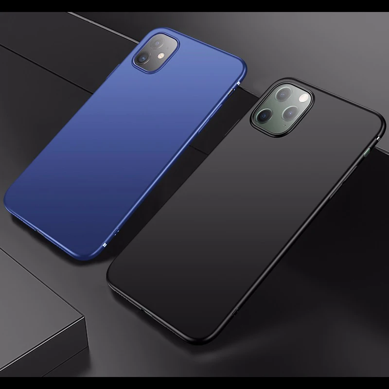 Тонкий матовый чехол для iPhone 11 Pro Max X Xs Xr 6 6s 7 8 Plus SE 2020 чехлы мягкий из ТПУ на заднюю