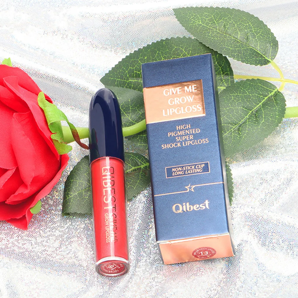 Жидкая помада Губы Макияж 6 цветов оттенок губ корейская мода Алмазный Блеск для