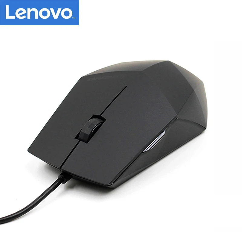 Оригинальная Проводная игровая мышь LENOVO M300 1000 точек/дюйм USB-кабель мыши с большим