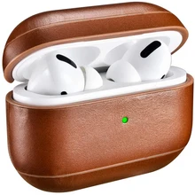 Чехол из натуральной кожи для AirPods Pro роскошный кожаный защитный