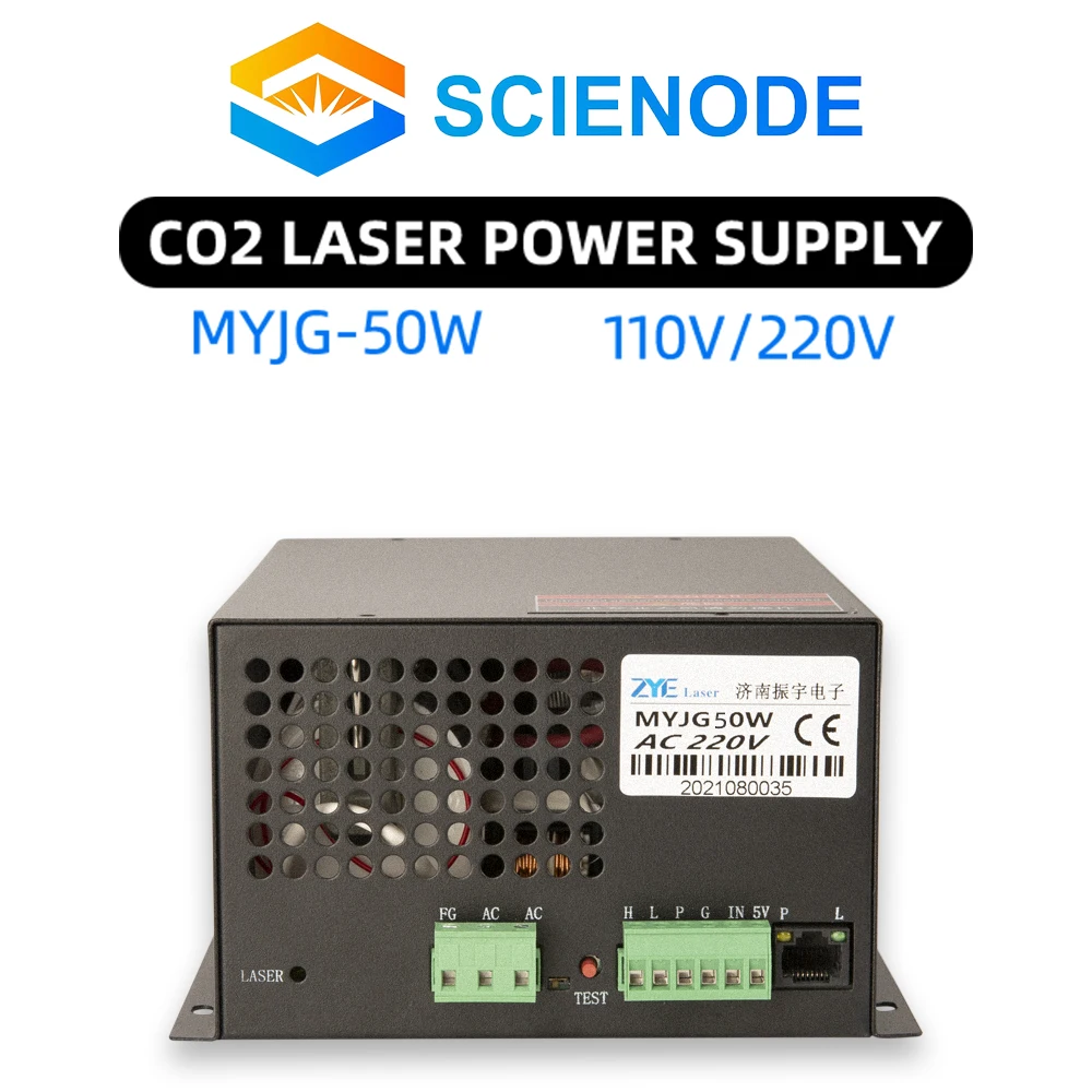 Scienode 50W CO2 Laser Power Supply for CO2 Laser Engraving Cutting Machine MYJG-50W Category Space Parts 2021 Accesories Kits enlarge