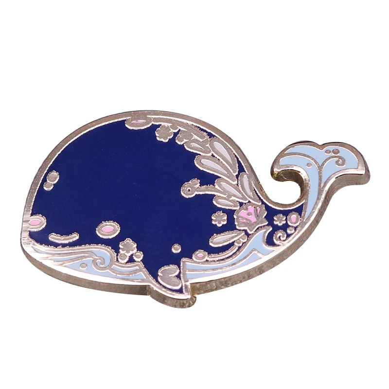 Великолепный мини синий кит контактный милый чулок stuffer для детей друзей|Броши| |
