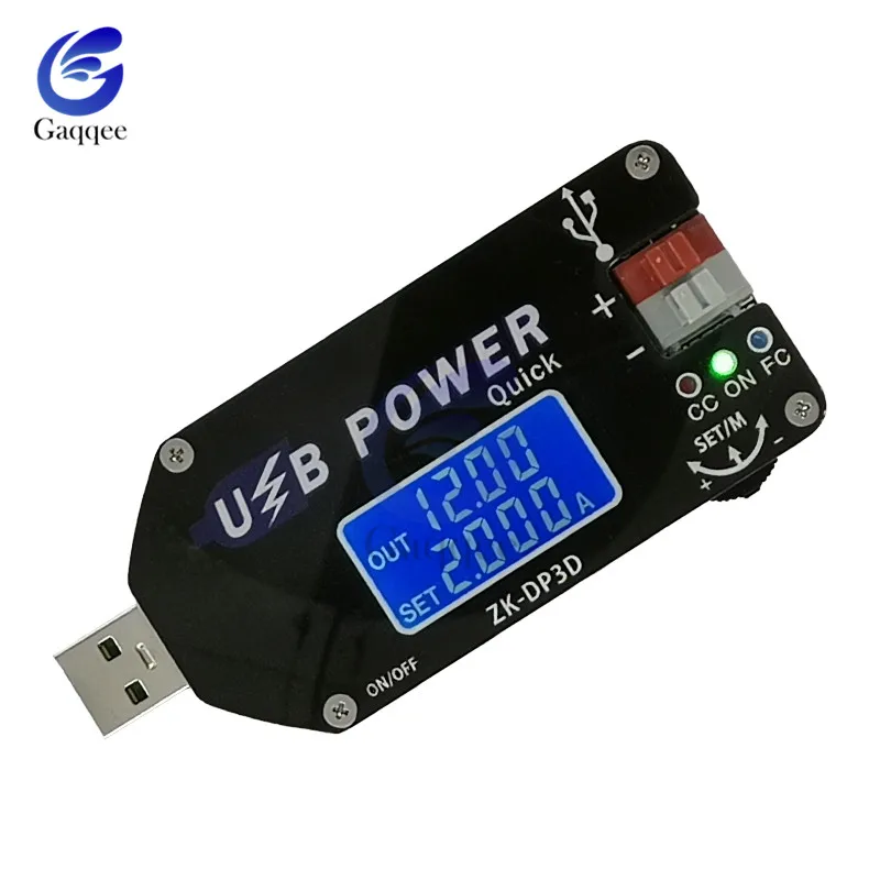 CNC USB TYEPE-C DC Converter CC CV 1-30V 2A 15W Power Module Adjustable Regulated power supply Constant voltage QC2.0 3.0 AFC |