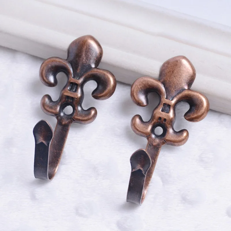 Крючок для драпировки штор в европейском винтажном стиле настенный крючок