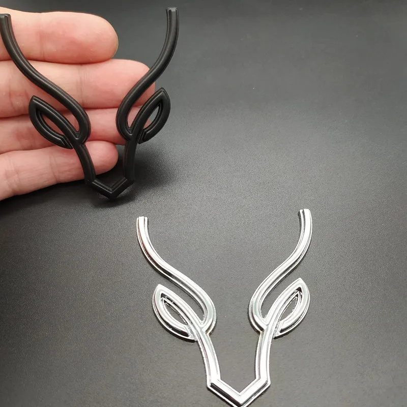 

Metal Deer Car Sticker 3D Elk Styling Logo Car Body Trunk Emblem Badge Decoration Accessories For Mercedes benz Audi BNW Ford