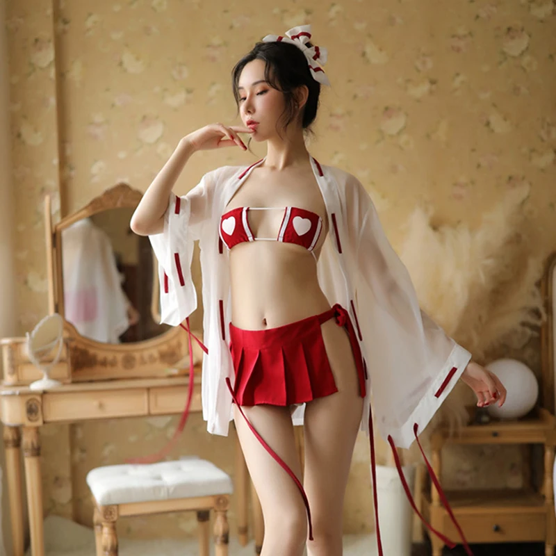 Сказочная японская Пижама пикантное кимоно пикантные костюмы Косплей пикантная