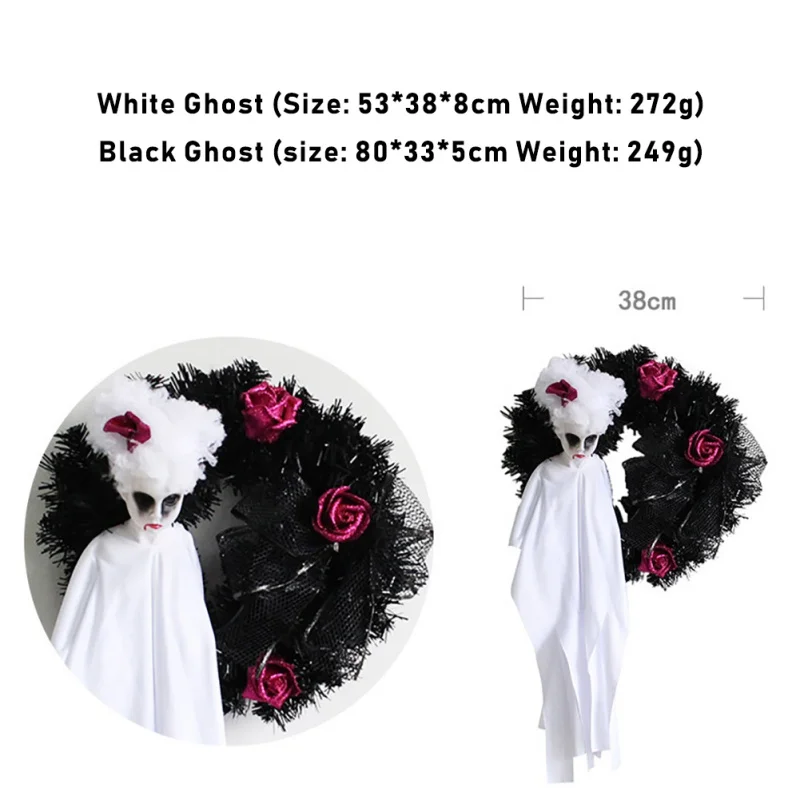 

Halloween Decor Skull Halloween Hanging Ghost Haunted House Hanging Grim Horror Photo Props Home Door Bar Club Decoration Decor