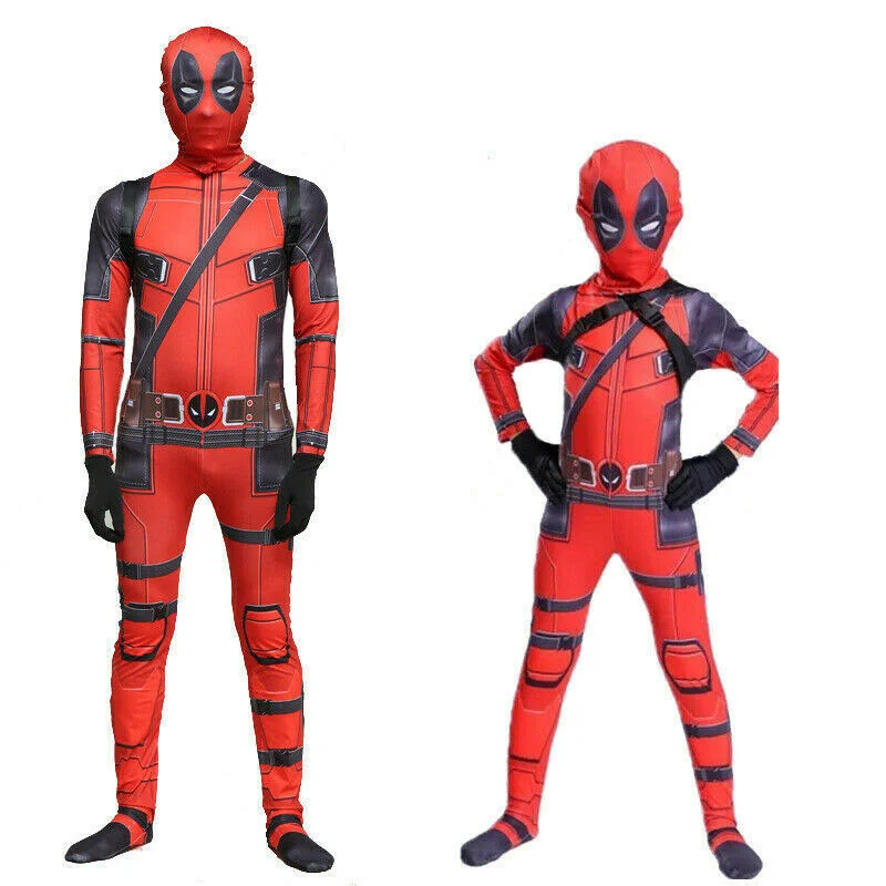 Детский костюм супергероя с маской комбинезон боди одежда для хэллоуивечерние