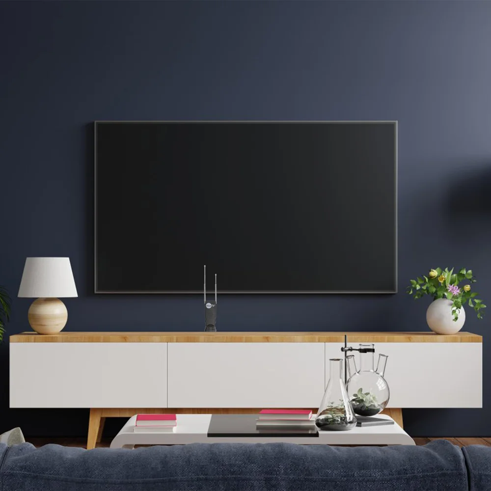 1 Set Indoor TV Antenna 4K Receiver Amplifier Ground Wave TV Antenna 4K Receiver