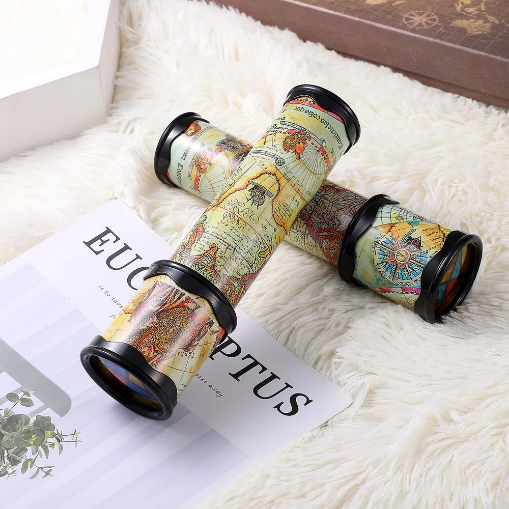 

2pcs Kids Kaleidoscope Classic Paper Kaleidoscope Children Rotating Kaleidoscope Novelty Educational Toys for Kids