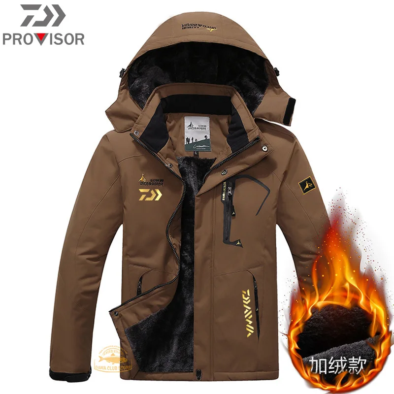 

Fishing Clothes 2020 DAIWA Winter Men's Outdoor Mountaineering Sports Windproof Warm Fishing Jacket Camping Skiing Cold Jacket
