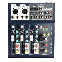 audio mixerportable sound system mic line audio mixer console with 48v phantom power for stage performance