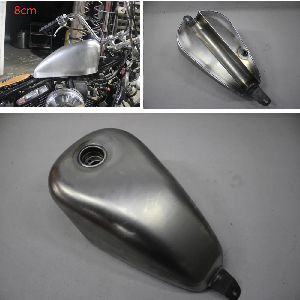 

18L Petrol Gas Fuel Tank For KAWASAKI VULCAN400 800 VN400 Motorcycle 8cm Depth Handmade Modified Motorbike Gasoline Oil Box Can
