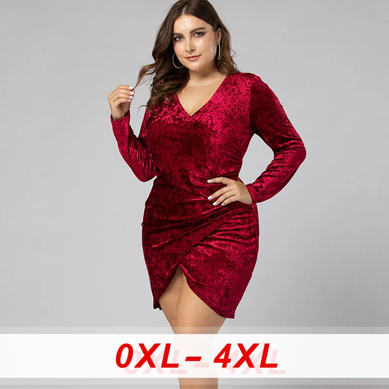 

Твердые Ruched перекрытия бархат с длинным рукавом Wrap ягодицы женские короткое платье; 2020 весенние вечерние пикантные туфли с блестками и v-обр...