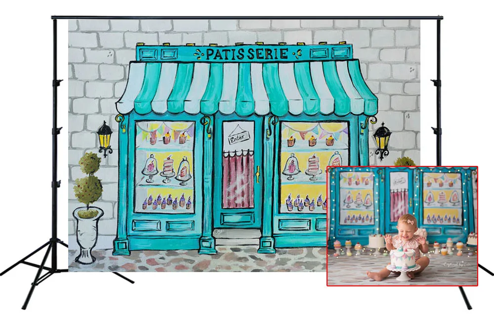 

HUAYI Photography Backdrop Background Vinyl Photo Booth for Table Decor Candy Bar Baby Smash Birthday Party SM-338