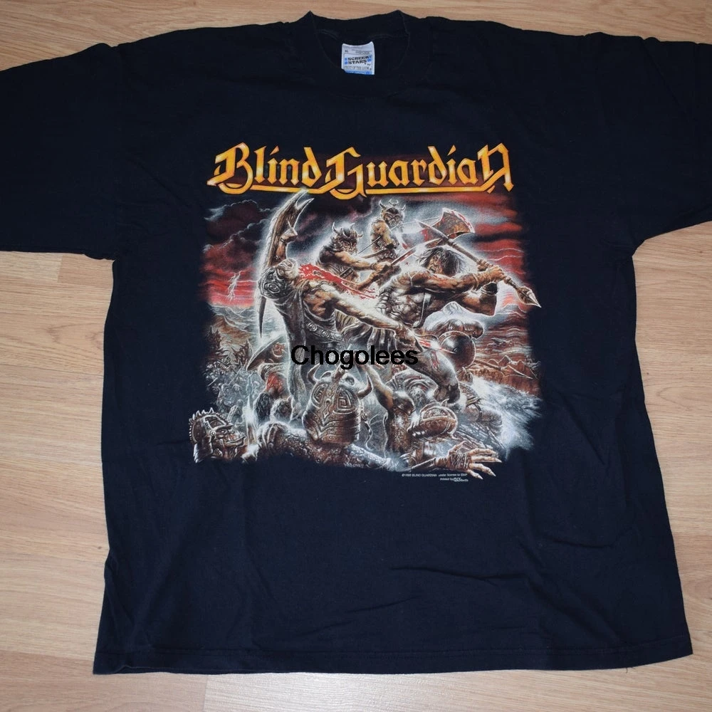 Винтажная рубашка Blind Guardian 1998 Классическая Savatage King из тяжелого металла с