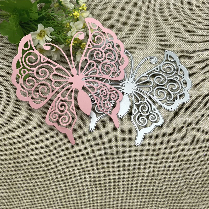Металлические трафареты с большими бабочками для рукоделия скрапбукинг
