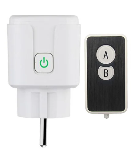 433 МГц AC 110 В 220 ЕС RF Интеллектуальная вилка питания с монитором Беспроводная