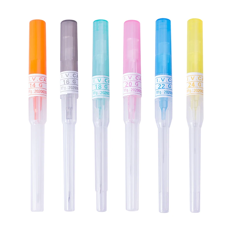 

50PCS/Box Tattoo Catheter Needles Kit Piercing Tools Piercing Needles Set Surgical Steel Sterilized Catheter Piercing Needles