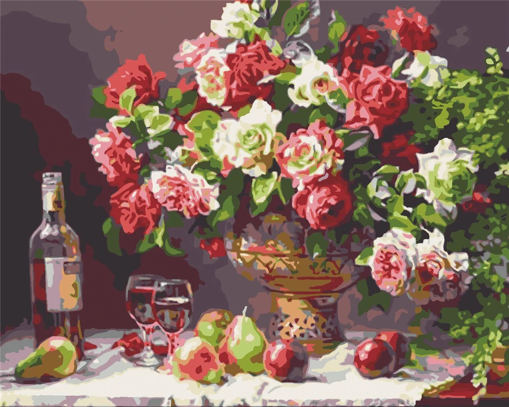 

Набор для рисования по номерам на холсте, 40 х50 см